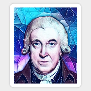 James Watt Snowy Portrait | James Watt Artwork Sticker